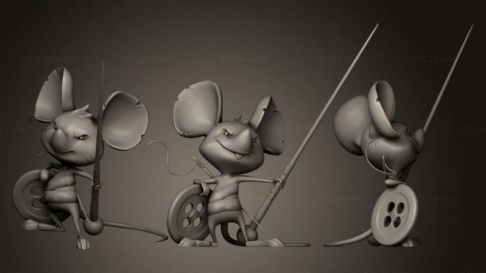 Toys (Mouse Warrior, TOYS_0259) 3D models for cnc